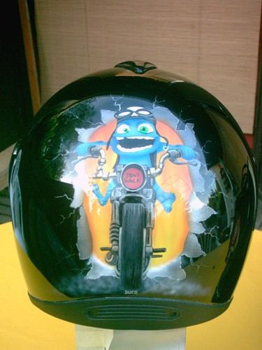 Custom Painting: Casque Crazy Frog