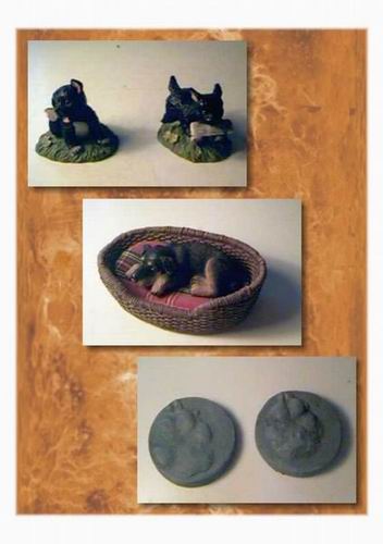 Petites Figurines Chiens, Empreintes de Pattes